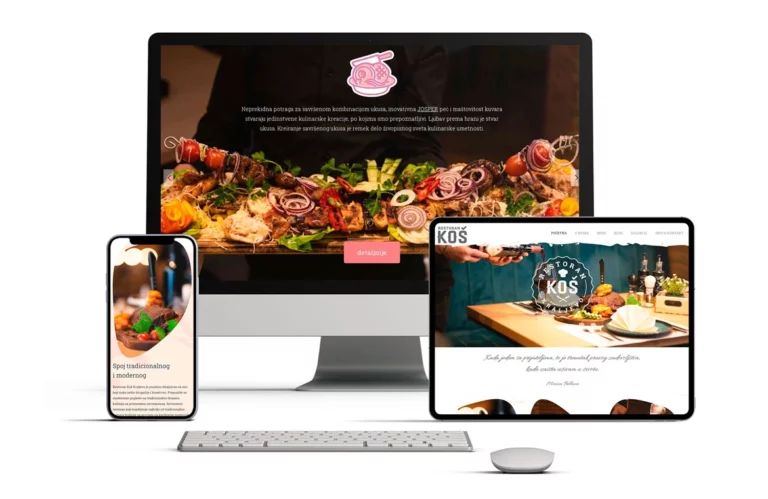 Restaurant visual identity website